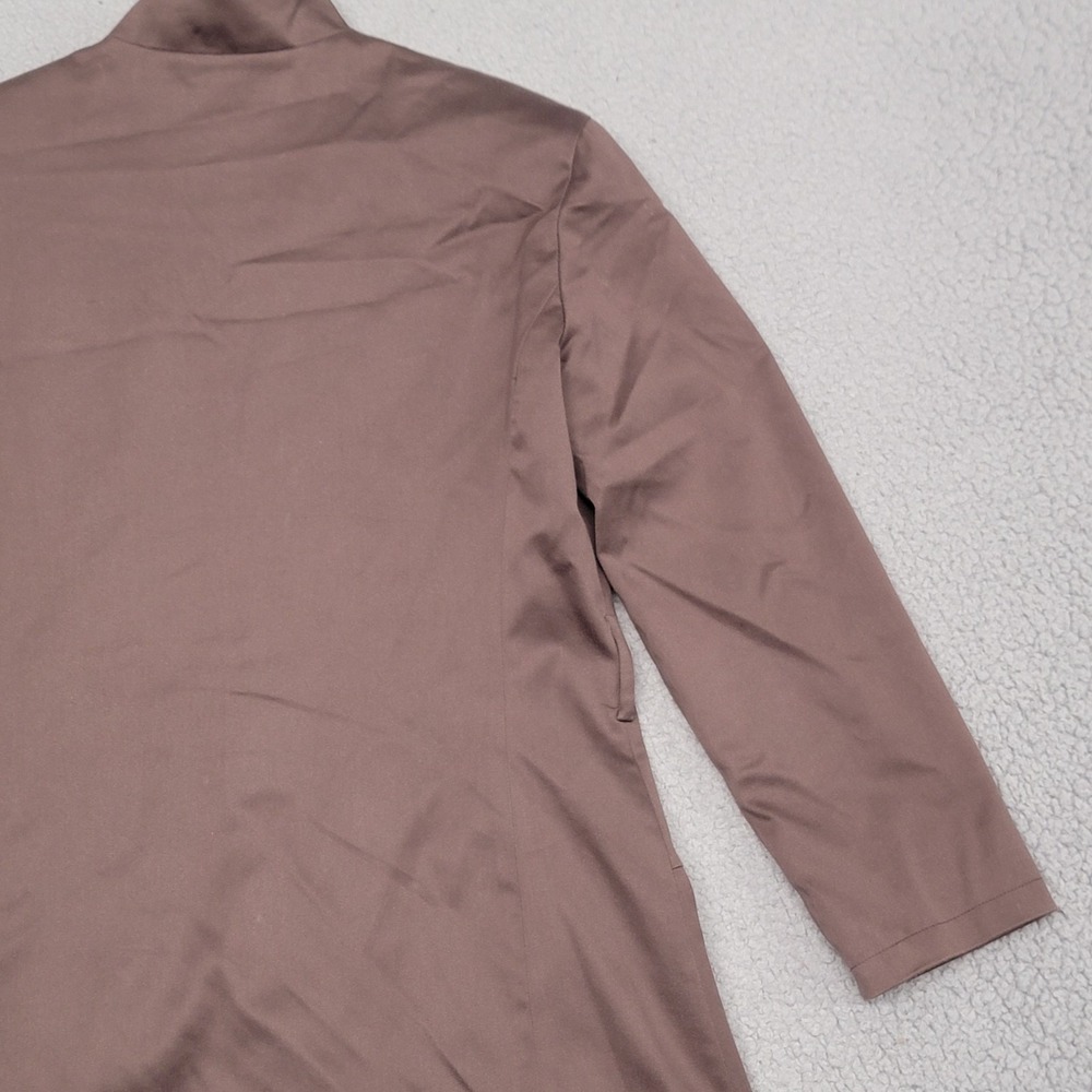 St John Jacket Womens Small Brown Sport Structured Gold Button Military‎ Pockets - Picture 8 of 16